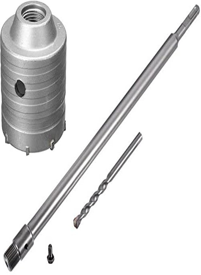 DUMDAAR Sds Shank Concrete Wall Drill Bit Hole Saw Cutter, 400 Mm Connecting Rod (65mm bit with 400mm rod) - Image 1